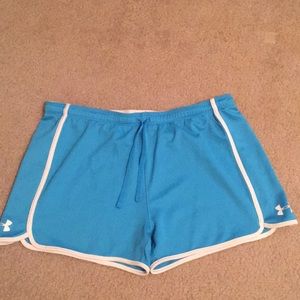 Blue Under Armour workout shorts